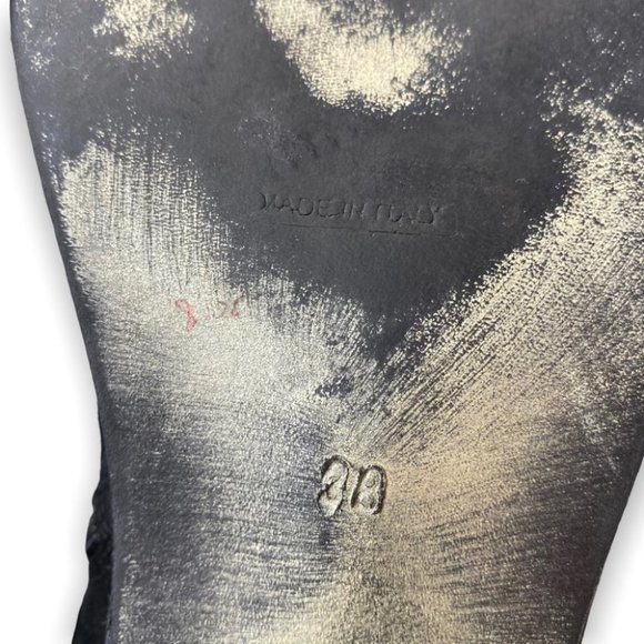 Arnold Churgin Black Suede Studded  Ankle Booties - Picture 11 of 12